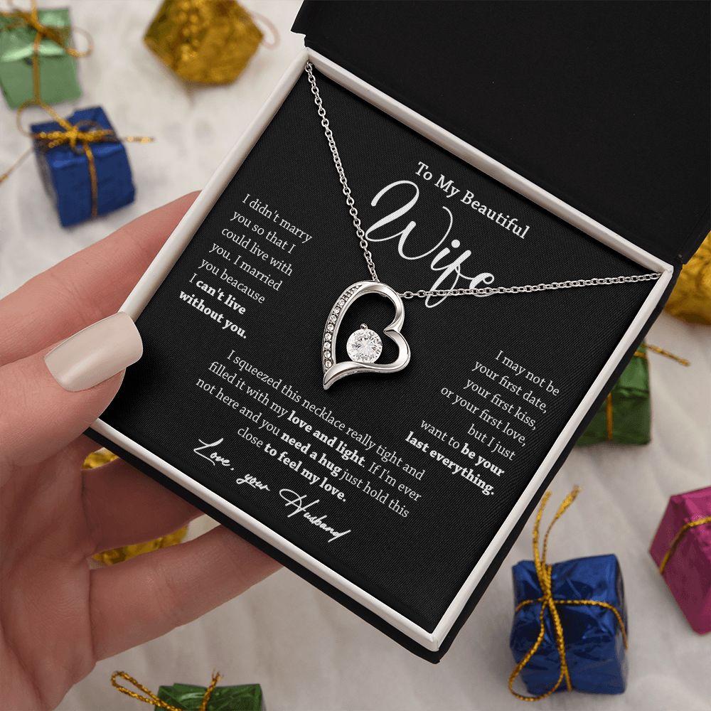 452C To My Wife Necklace, Valentine Gift For Her, Gift For Soulmate, Gift For Her