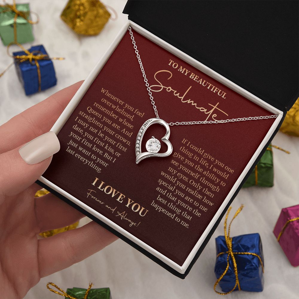 581C To My Soulmate Necklace, Gift For Girlfriend Wife, Birthday Gift, Love Necklace