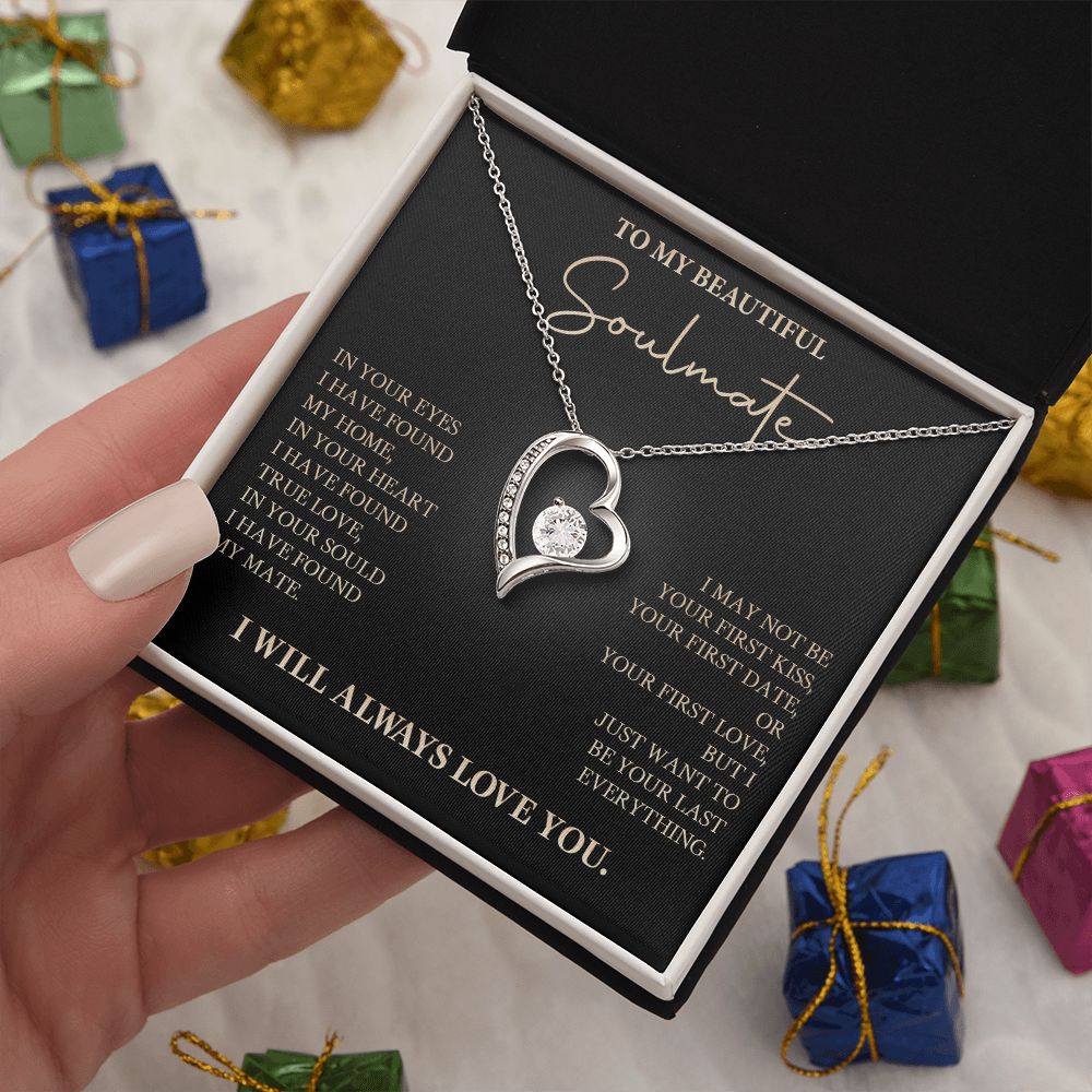 583C To My Soulmate Necklace, Love Gift For Wife Girlfriend, Romantic Love Necklace