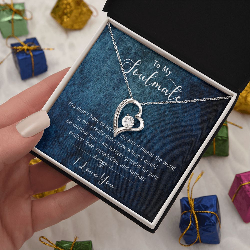 421C Wife Necklace Gift, To My Soulmate Necklace Gift, Anniversary Necklace Gift