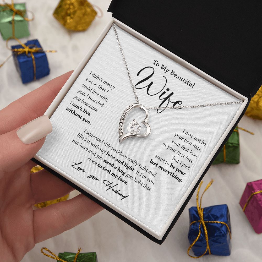 449A To My Wife Necklace, Valentine Gift For Her, Gift For Soulmate, Gift Birthday