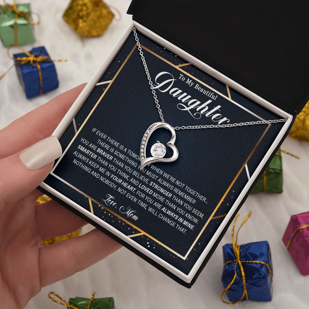 537C Gift For Daughter From Mom, To My Daughter Necklace, Birthday Gifts for Daughter