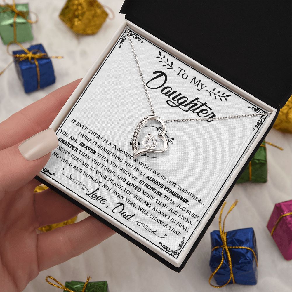 114C Daughter Necklace From Dad, To My Daughter Necklace, Christmas Birthday Gifts