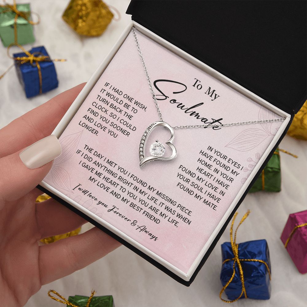 464C To My Soulmate/Wife Necklace Gift for Fiancée / Girlfriend Gifts for Her
