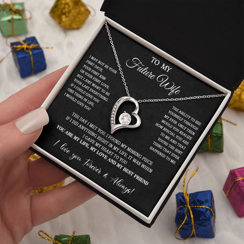761C To My Future Wife Necklace, Valentine Gifts For Her, Birthday Gifts For Soulmate