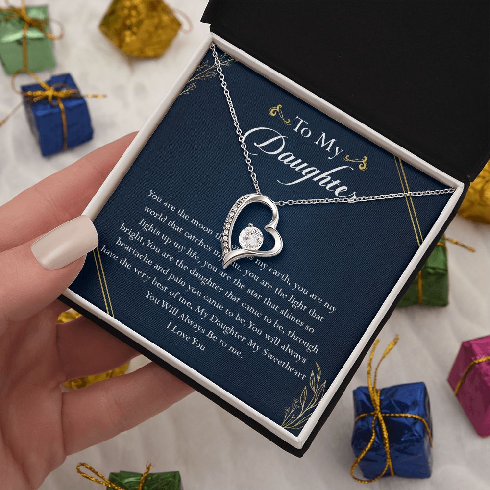 38C To My Daughter Necklace, Birthday Gift For Daughter, Gift From Dad Gift From Mom