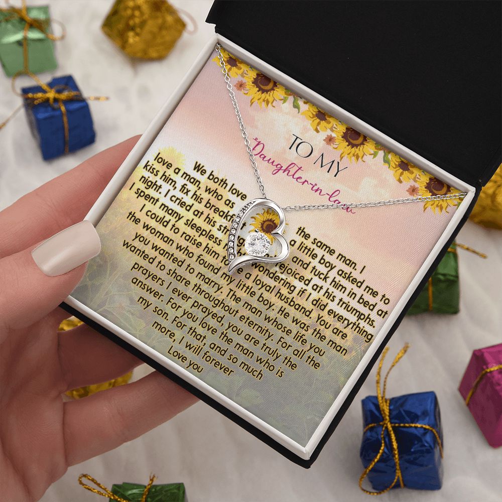 425C To My Daughter In Law Necklace from Mother In Law I Will Forever Love You