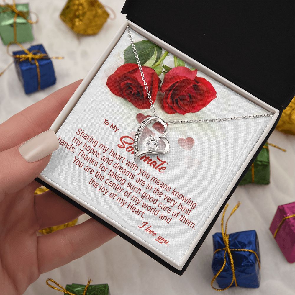 410C To My Soulmate Necklace, Birthday Gifts For Her, Gift For Girlfriend Wife