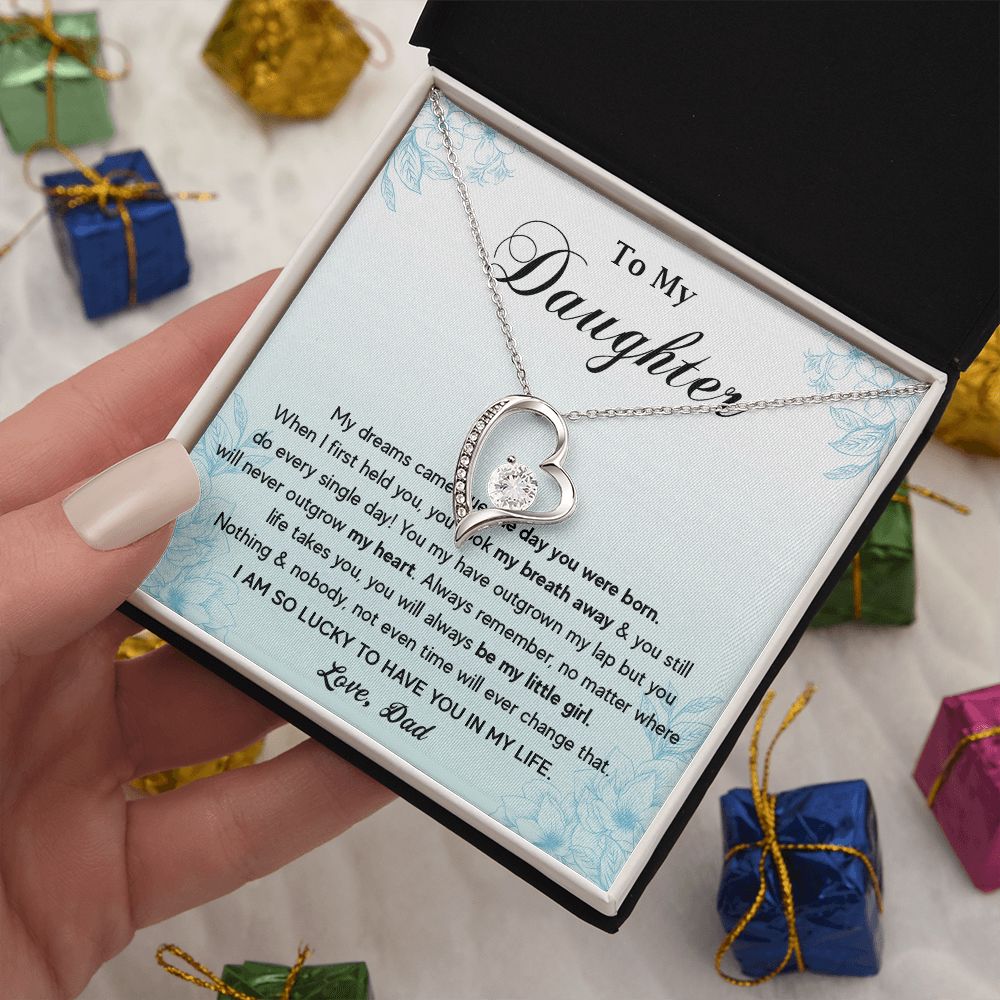 573C To My Daughter Necklace, Gift for Daughter from Dad, Father Daughter Necklace