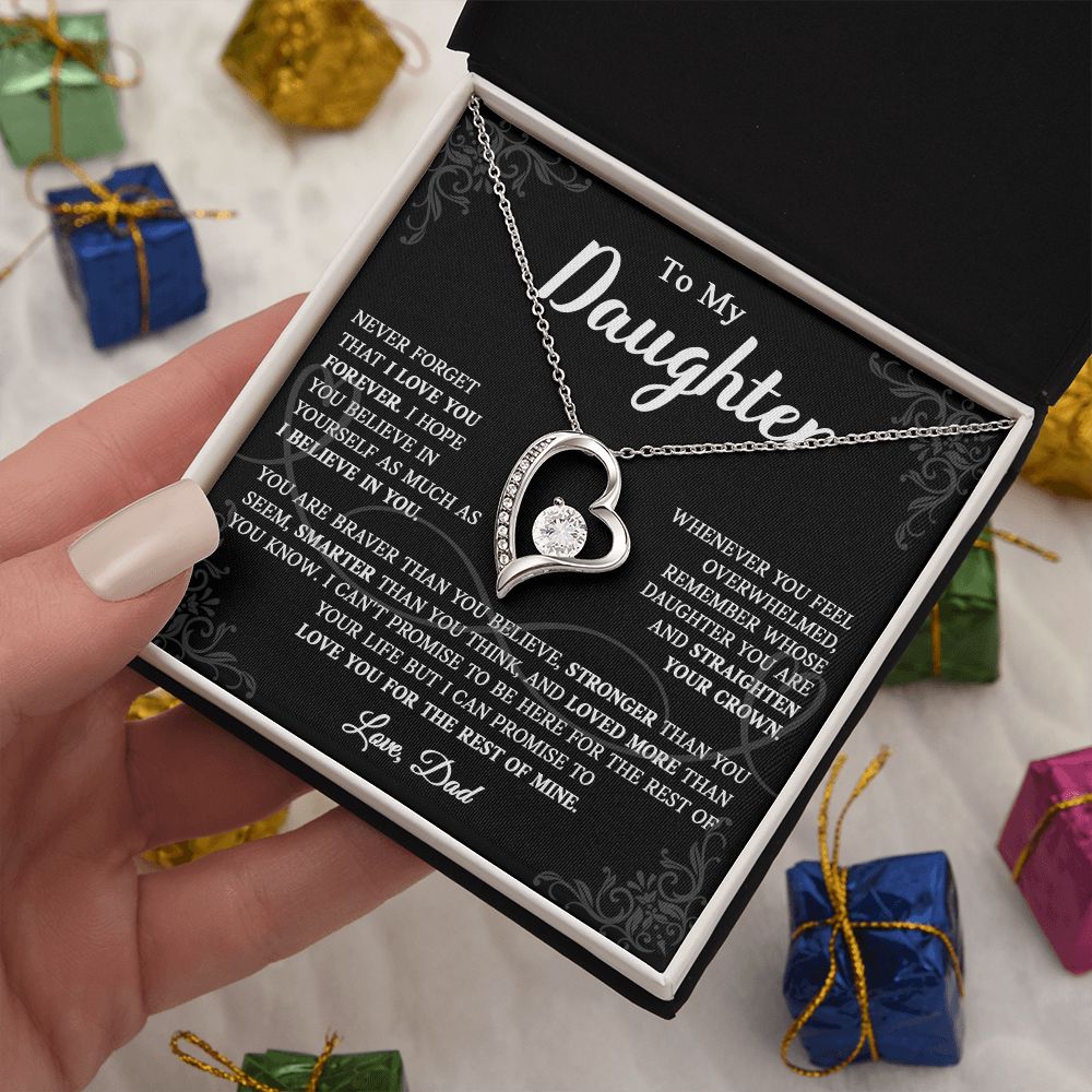 623C To My Daughter Necklace, Christmas Gift For Daughter From Dad, Daughter Necklace