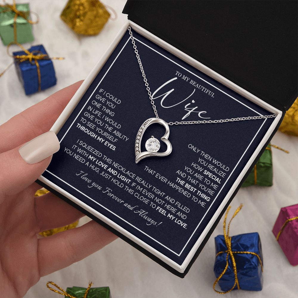 556C To My Wife Necklace From Husband, Soulmate Necklace Gift from Husband, Birthday