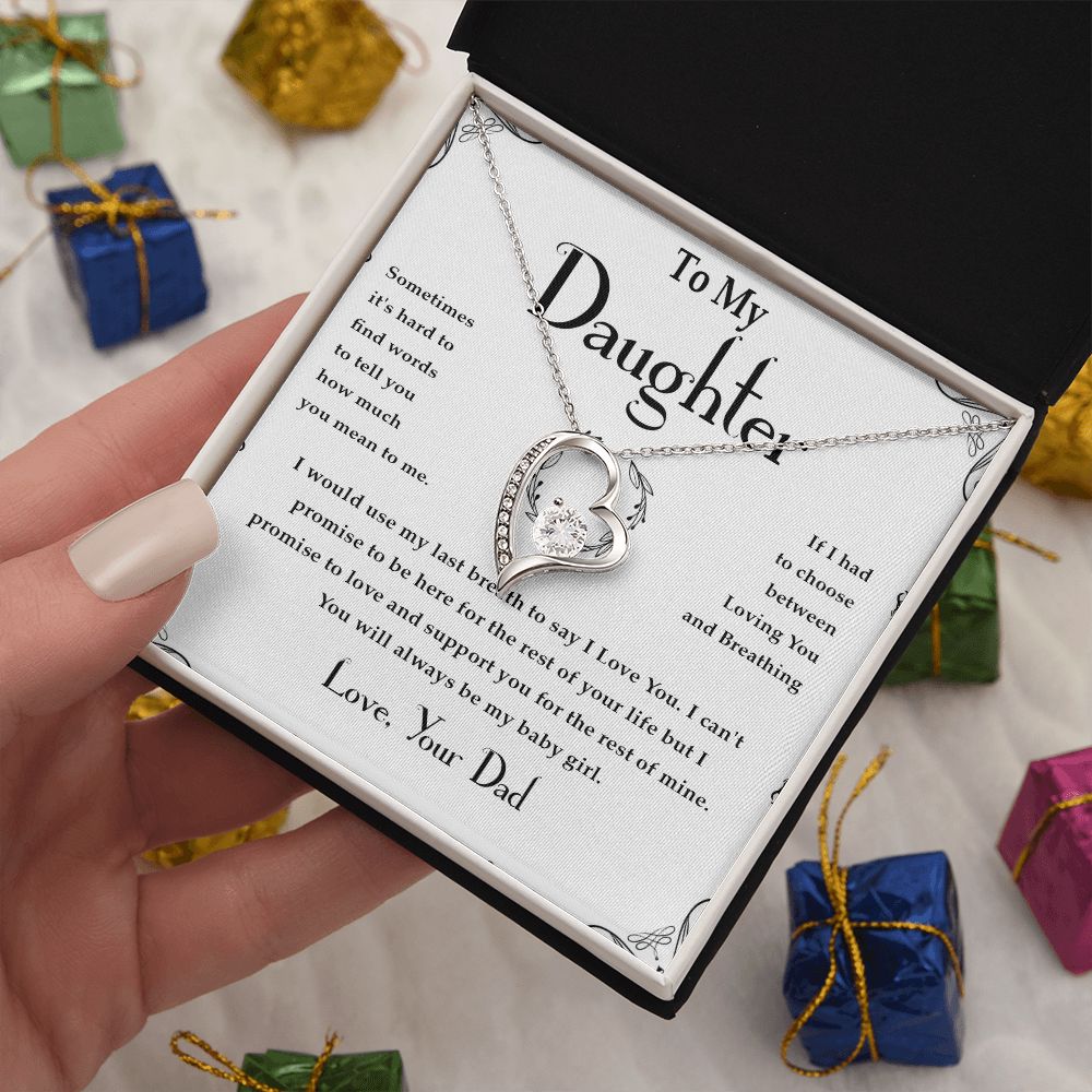 37C Necklace Gift For Daughter, Gift From Dad, Father Daughter Gift, Birthday Gift