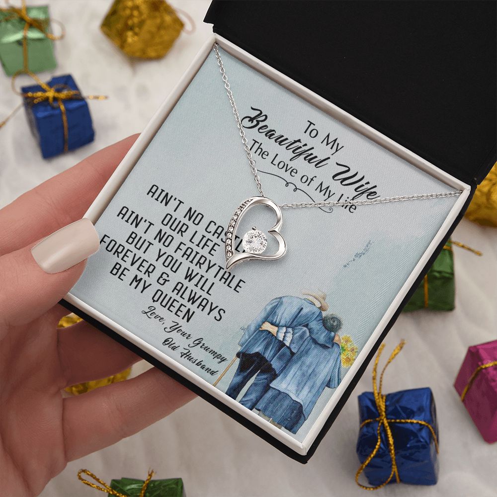 94C To My Beautiful Wife Necklace, Wife Necklace Gift from Husband, Gift Birthday