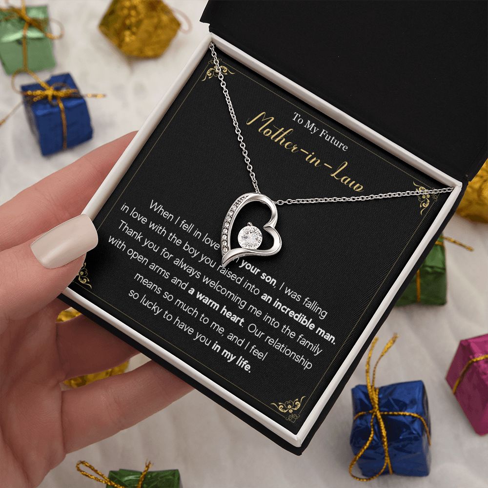 580C To My Future Mom-In-Law Necklace Knot Pendant Thank You Gifts For Mother In Law