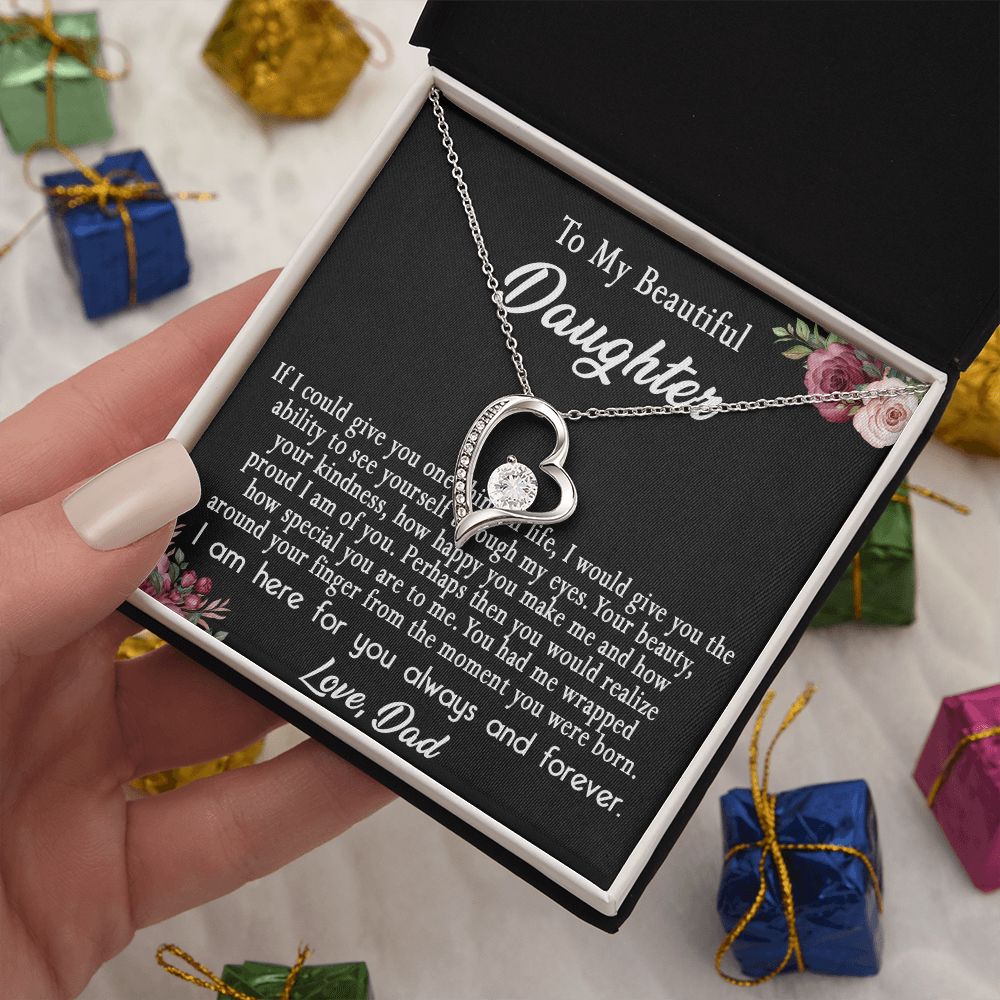 113C To My Daughter Necklace, Daughter Gift From Dad, Mom, Xmas Gift, Birthday Gift