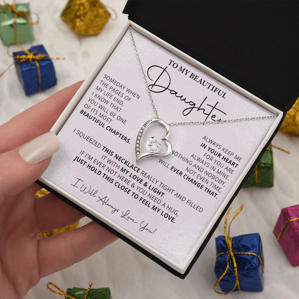 487C Daughter Gift From Mom, Daughter Necklace Gift From Dad, Daughter Birthday Gifts