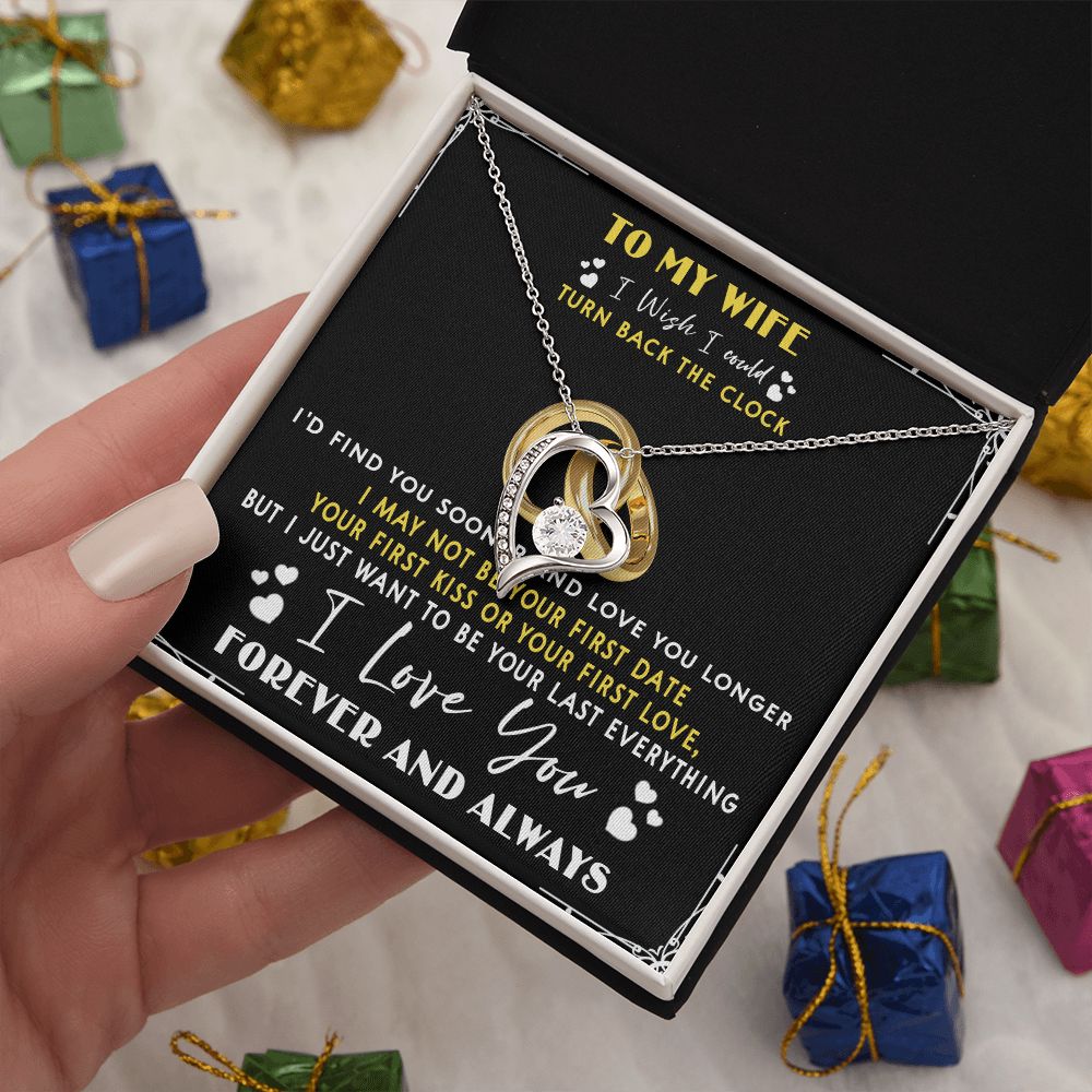 428C To My Wife “Turn Back The Clock” Necklace Gift For Wife, Gift Birthday, Holiday
