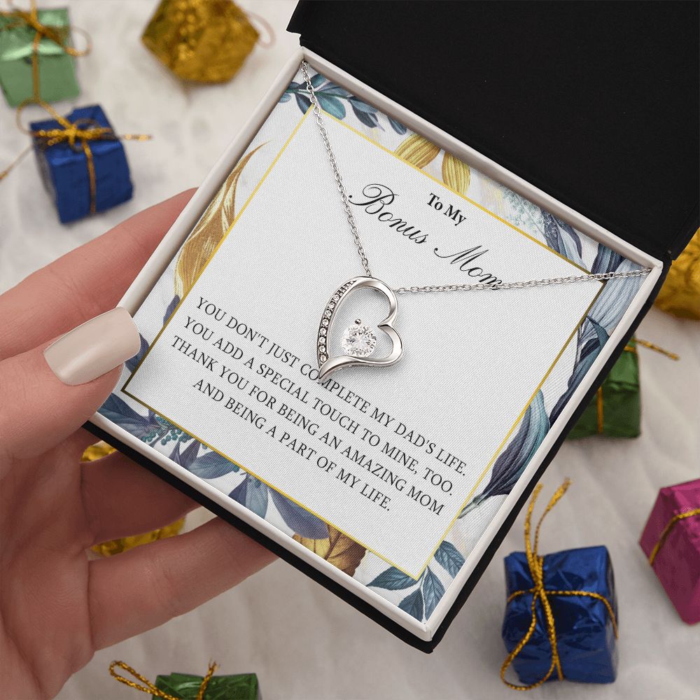 551C Necklace Gift for Bonus Mom, To My Bonus Mom Necklace, Mother Necklace, Birthday