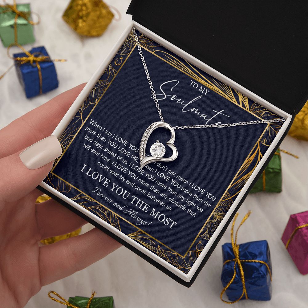 552C To My Soulmate Necklace, Jewelry Gifts For My Wife, Girlfriend, Future Wife Gift