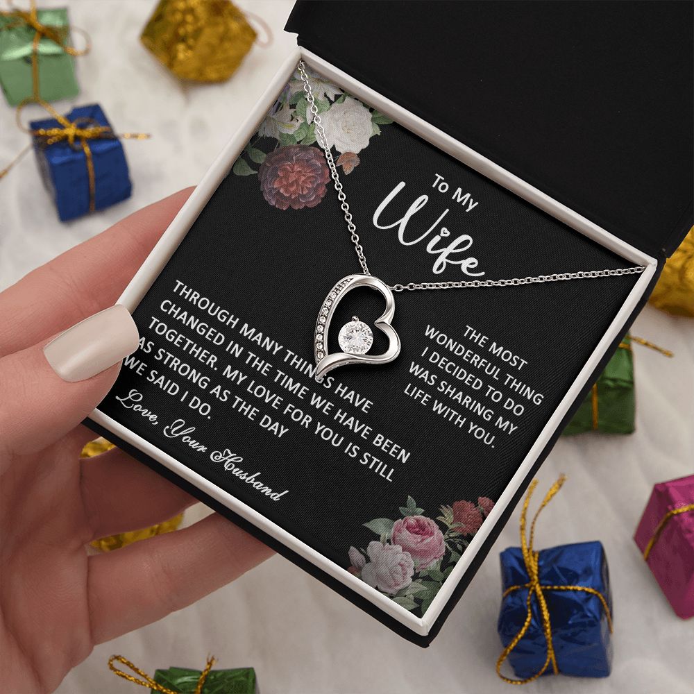 413C To My Wife Necklace, Gift Birthday Necklace From Husband For Wife, Gift Holiday