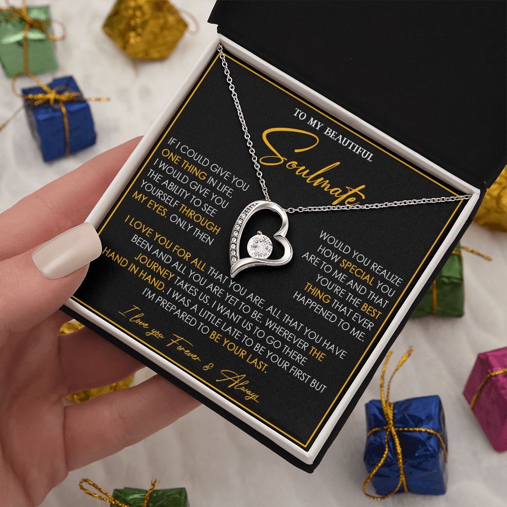 732C To My Soulmate Necklace, Birthday Gift For Wife Girlfriend, Love Valentine Gift