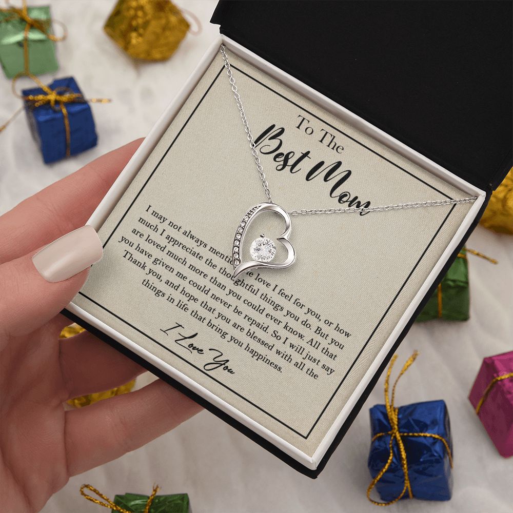 435C To My Best Mom Necklace, Birthday Xmas Gift, Gift For Mom from Son or Daughter