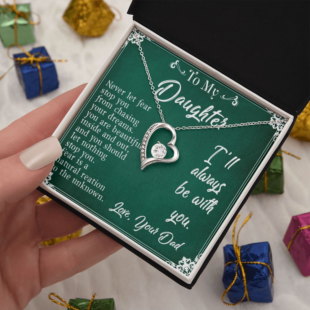 30C To My Daughter Necklace, Daughter Father Necklace, Daughter Gift from Dad
