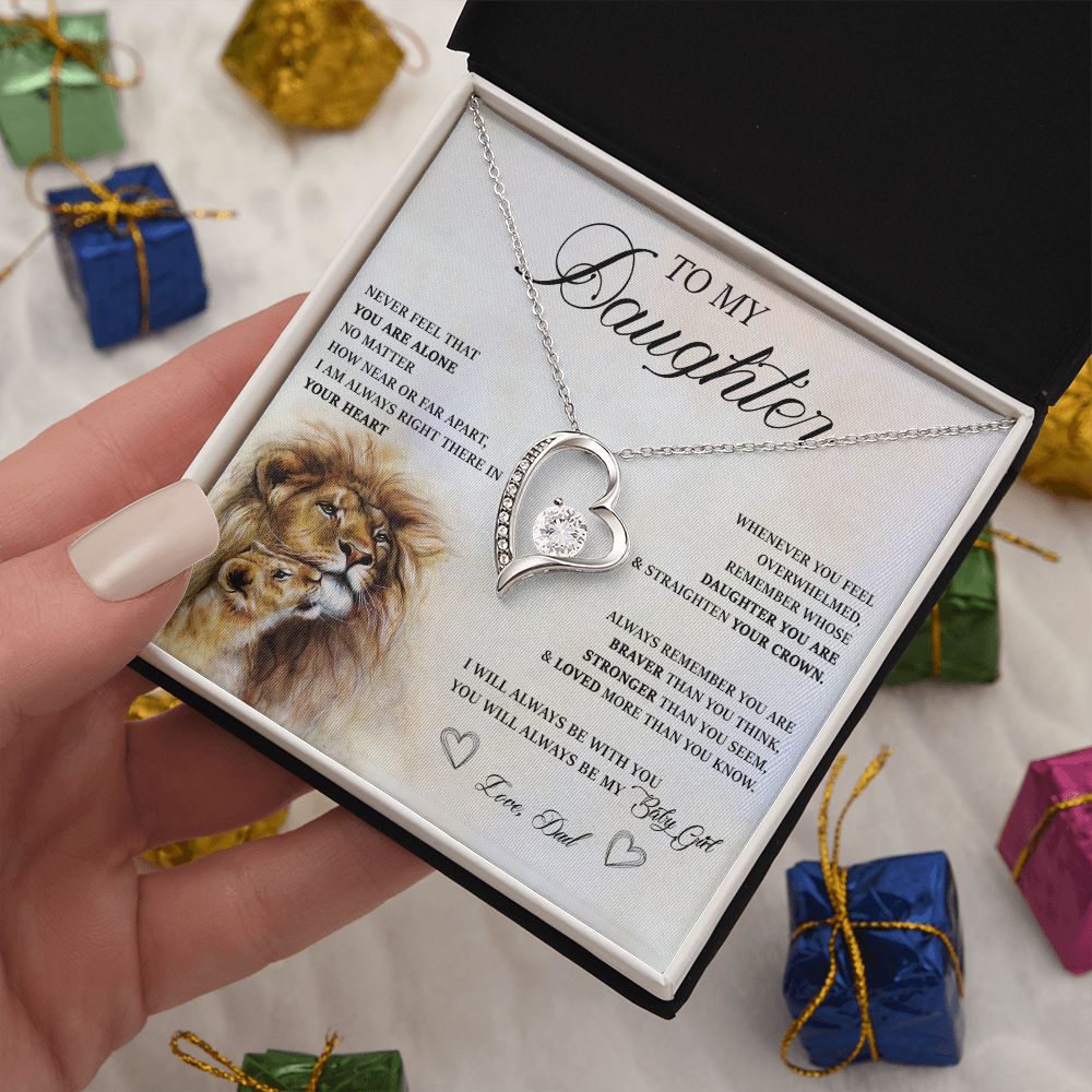 583C Birthday Gifts For Daughter From Dad, Daughter Necklace From Dad, To My Daughter