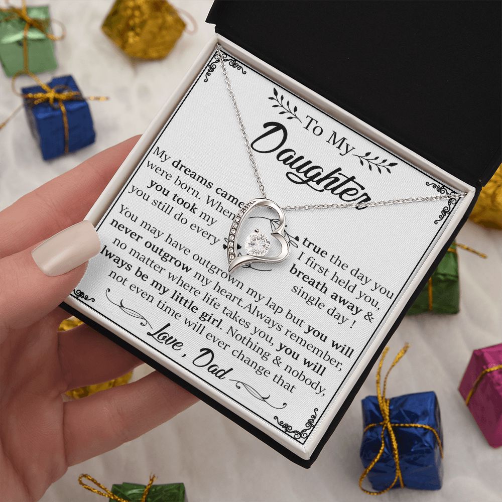 22C Daughter Necklace, To My Daughter Gift Necklace, Gift For Daughter From Dad