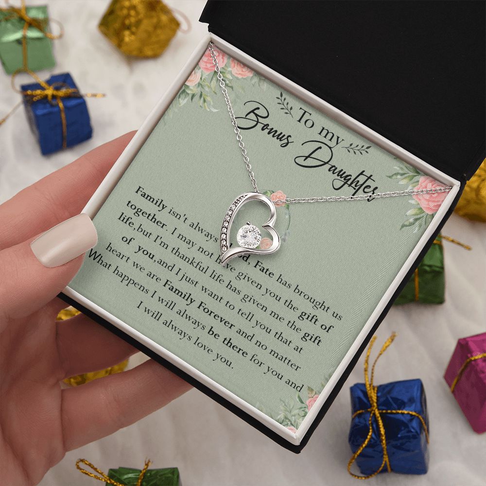 52C To my Bonus Daughter Necklace, Bonus Daughter, Step Daughter Gift, Gift Birthday