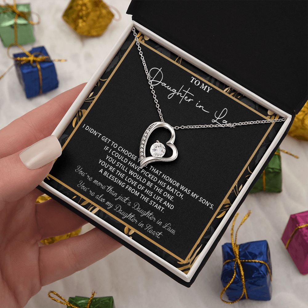 550C To My Daughter in Law Necklace, Daughter in Law Gift Necklace From Mother in Law