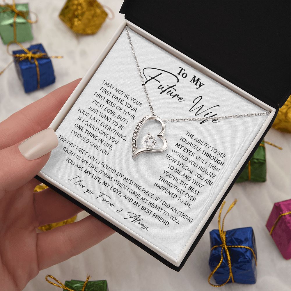 728C To My Future Wife Necklace, Birthday Gifts For Her/Girlfriend, Valentine Gifts