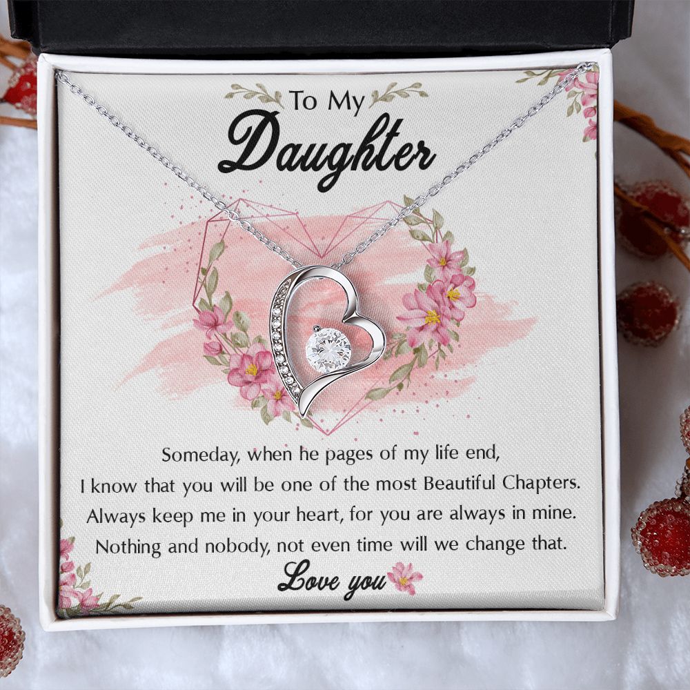 54C To My Daughter Necklace, Birthday Gift For Daughter, Graduation Jewelry