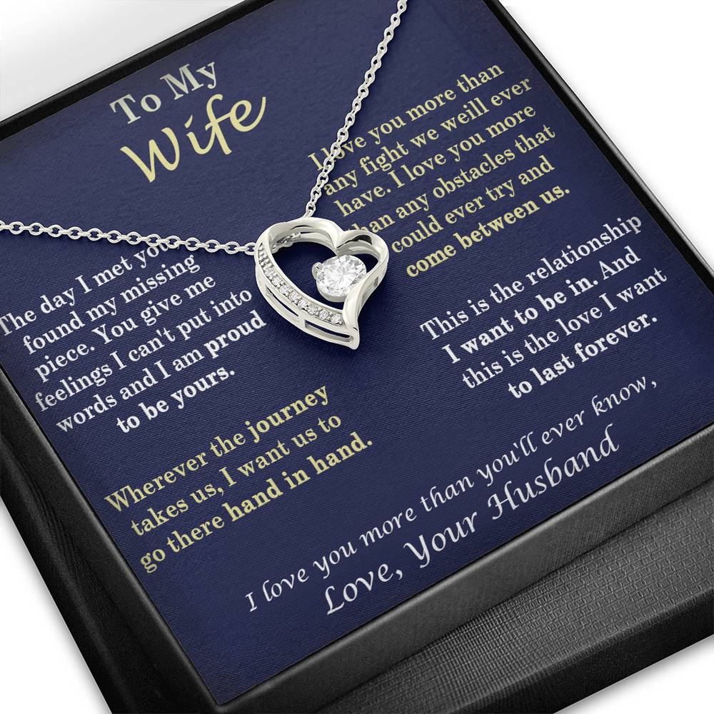 369 To My Wife, Necklace for My Wife Heart Necklace - Birthday, Anniversary Gift