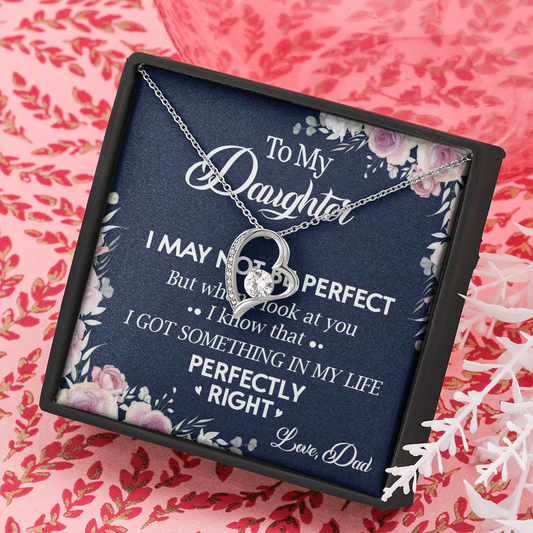 150C Necklace To My Daughter, Daughter Necklace Birthday Gift from Dad, I Love You