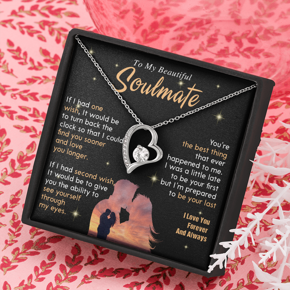 N352C To My Soulmate Necklace, Gift For Wife Girlfriend From Husband, Valentines Day