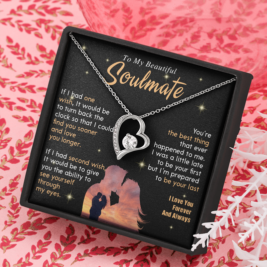N352C To My Soulmate Necklace, Gift For Wife Girlfriend From Husband, Valentines Day