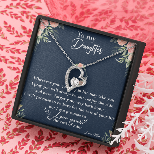 125C Necklace To My Daughter, Daughter Birthday Gift, I Love You Always Necklace