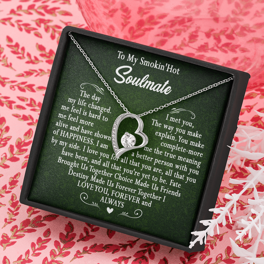 173C To My Smokin Hot Wife Necklace, Necklace Gift For Wife Soulmate Valentine Gift