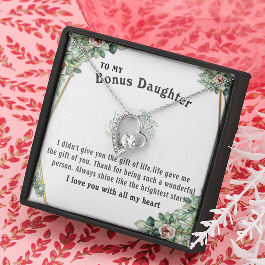 6C To my Bonus Daughter Necklace, Bonus Daughter, Step Daughter Gift, Step Dad Gift
