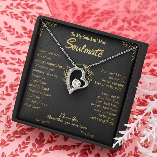 N355C To My Soulmate Necklace Engagement Anniversary Gift for Her Birthday