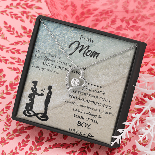 129C Necklace To My Mom, Gift for Mom from Son, Birthday Gift, Mother Necklace Gift