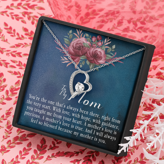 151C To My Mom Necklace, Mama, Gift From Son For Birthday, Necklace I Love My Mom