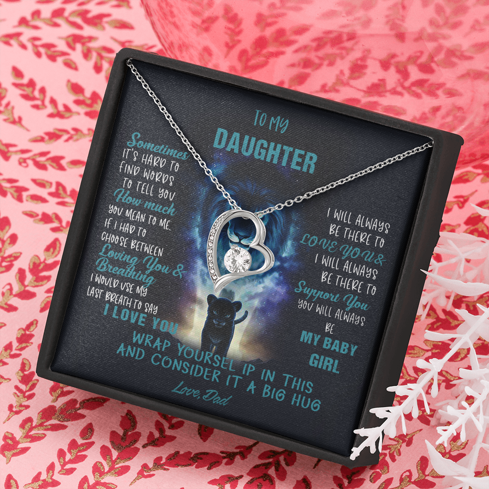 N350C To My Daughter Necklace, Daughter Father Necklace, Daughter Gift from Dad