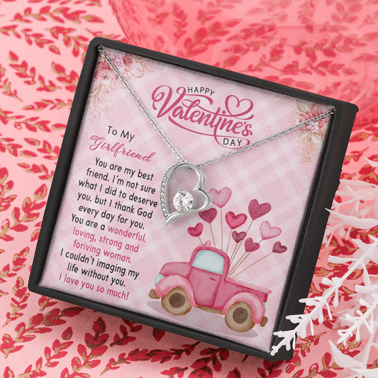 180C Valentine Gift To my Girlfriend, Necklace To my Girlfriend, I LOVE YOU SO MUCH
