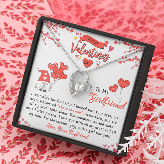 181C Girlfriend Necklace, Valentine Gift for your Girlfriend, Happy Valentine's Day