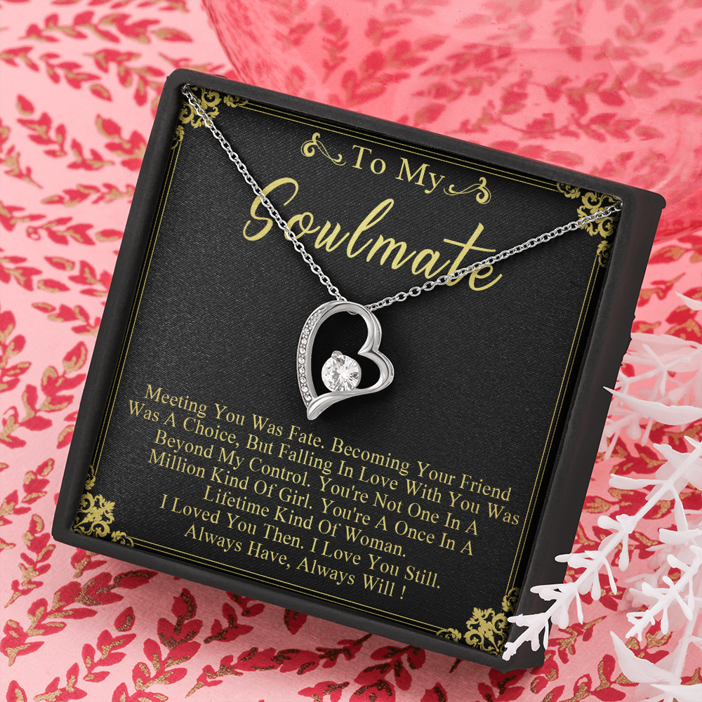 N358C To My Soulmate Necklace Engagement Anniversary Gift for Her Birthday