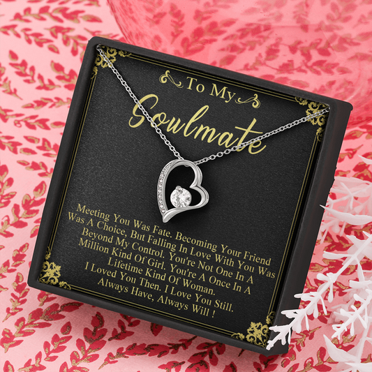 N358C To My Soulmate Necklace Engagement Anniversary Gift for Her Birthday