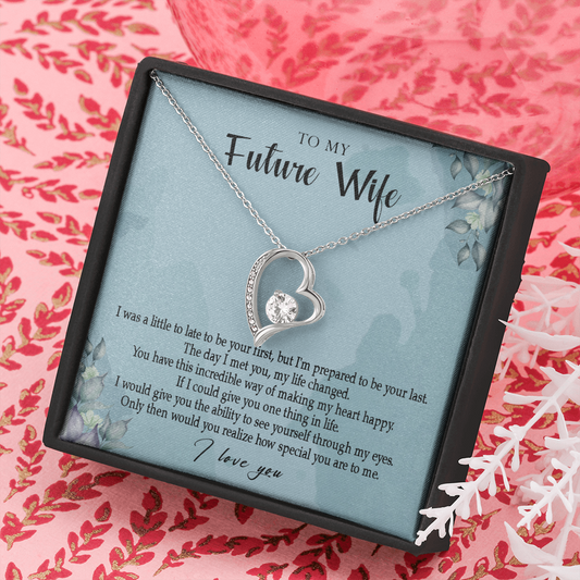 162C Necklace Gift To My Future Wife, Valentine Gift for Her, I Love You Necklace