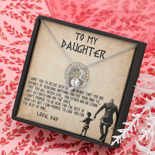 13C To my Daughter Necklace, Viking Dad Gift for Daughter, Daughter Birthday Gifts